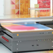 Flatbed digital printer printing in color