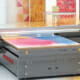 Flatbed digital printer printing in color