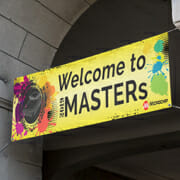 Welcome to Masters advertising banner