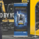 Samples of various trade show standee signage
