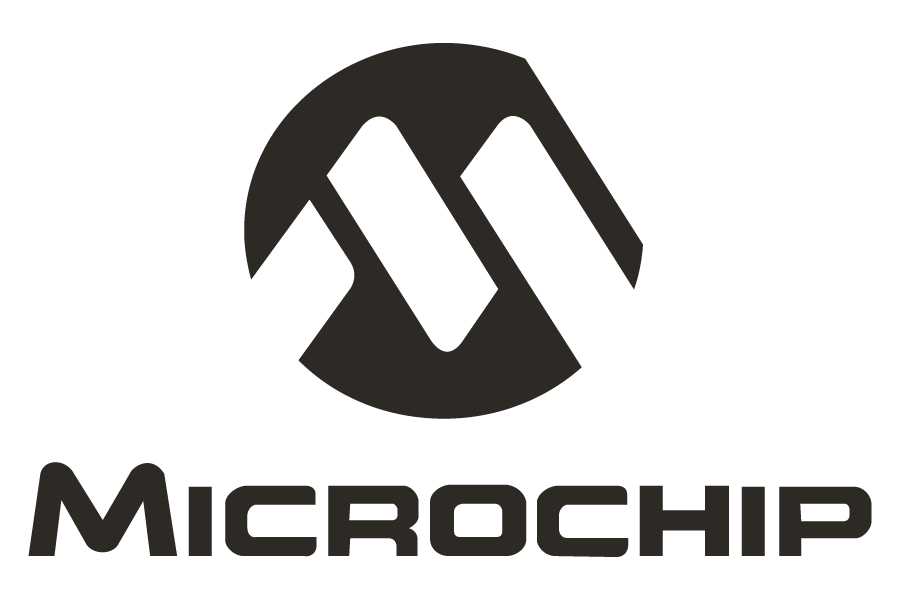 B&W logo for Microchip