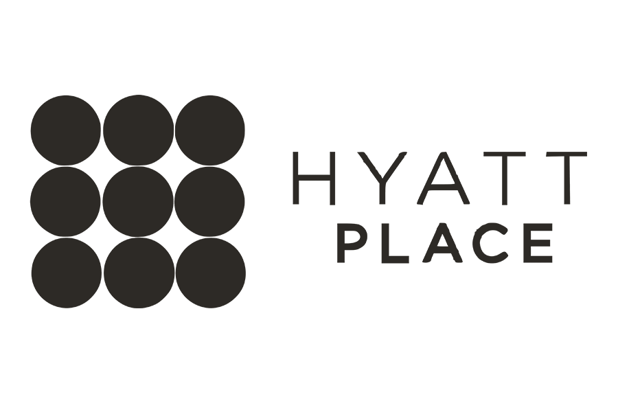Hyatt Place logo in B&W