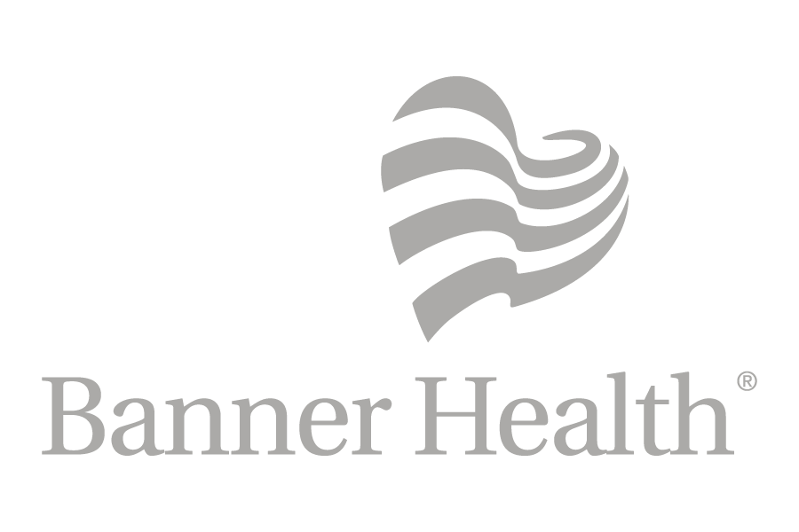 Grey logo for Banner Health