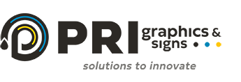 Color logo for PRI Graphics & Signs