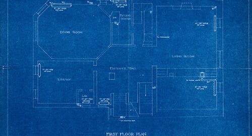 Example of a reprographics blueprint