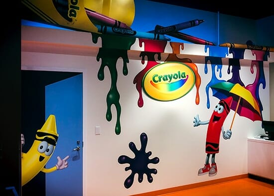 Crayola-Image-5 Full color printed wall mural at The Crayola Experience