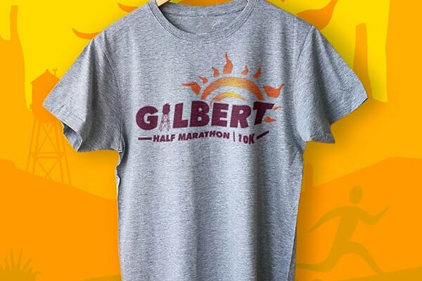 Printed t shirts for Gilbert Half Marathon 10K