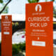 Printed parking signage for Bunny Curbside Pickup