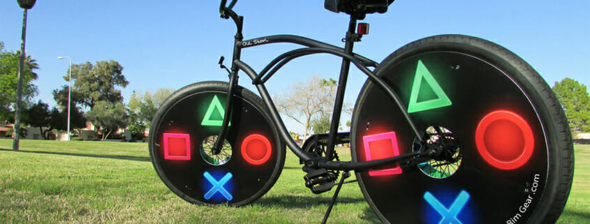 Printed wheel graphics for Cool Rim Gear