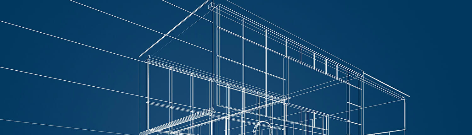 2-D artist rendering of a building.