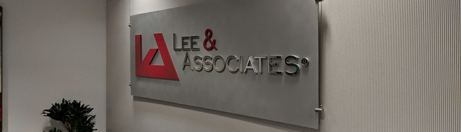 Printed Company Sign for Lee & Associates
