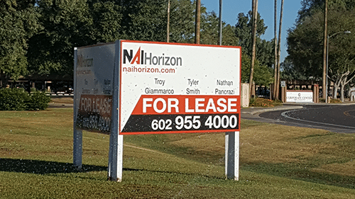 For Lease lawn signage