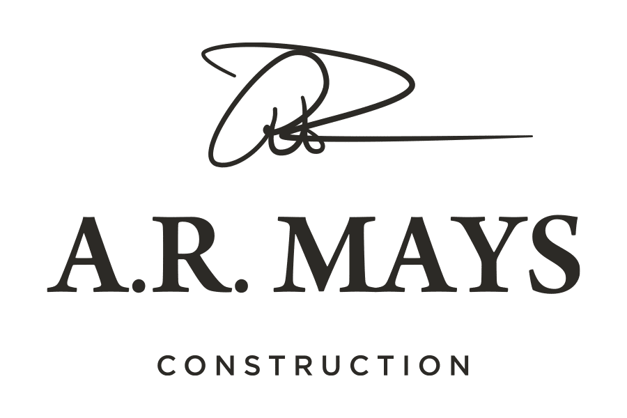 Black A.R. Mays Construction logo