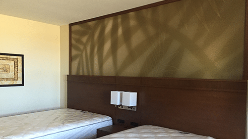 Hotel room wall graphics