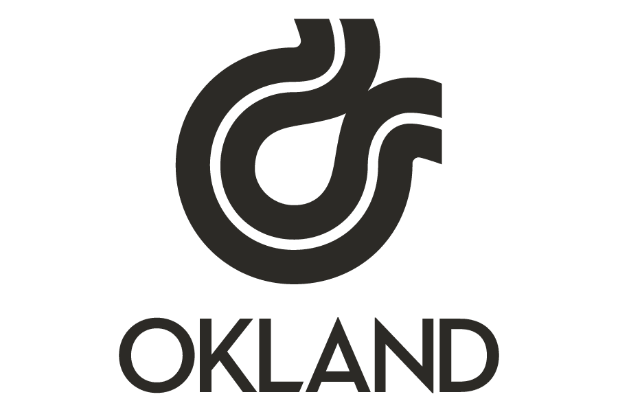 Black Okland logo