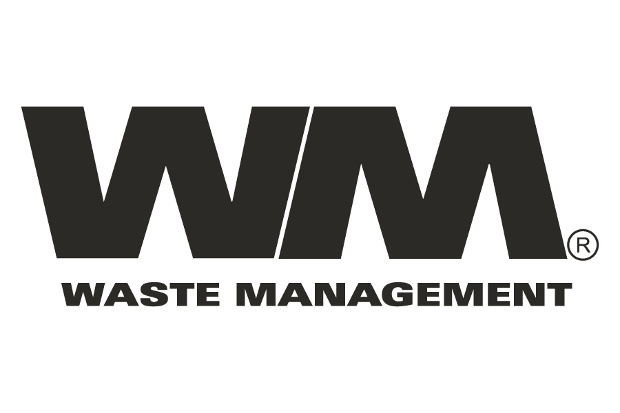 WM Waste Management logo in black
