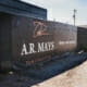 AR Mays Construction mesh fence banner wrap