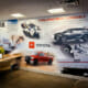 Large wall wrap for Bell Toyota Dealership.