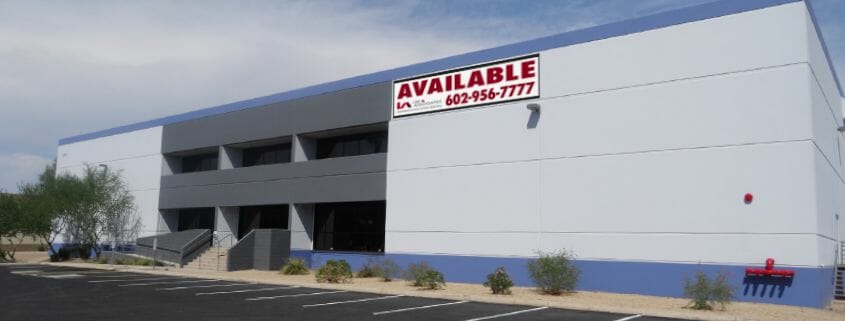 printed building banner for lee & associates real estate