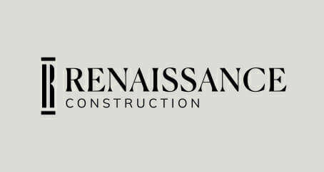Renaissance_Logo-2022 Renaissance Construction Logo on a business card.