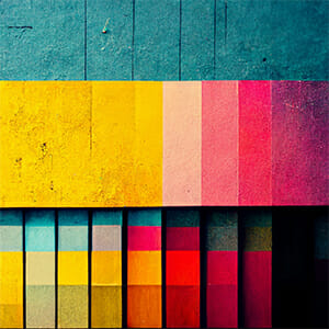 color block created with ai to simulate a search term of cmyk