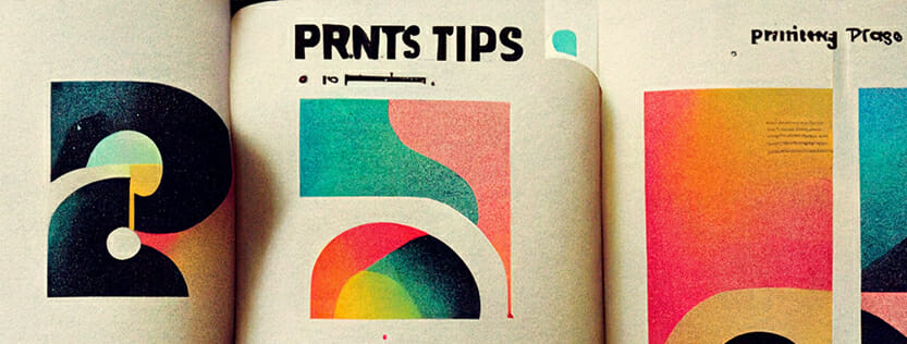 ai generated art printing tips with unique color arrangements and shapes