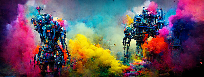 Rise of AI Art in a Print Environment_PRI Graphics Large full color printing of the Rise of AI machines