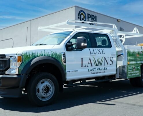 Vehicle Wrap: Luxe Lawns - Print By PRI Graphics & Signs