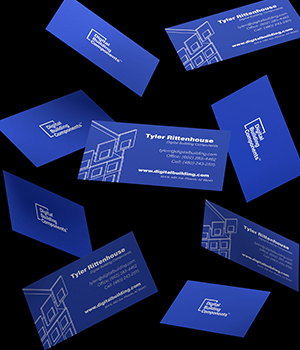 Samples of Tyler Rittenhouse business cards.