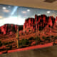 Example of perforated window vinyl for privacy glass.