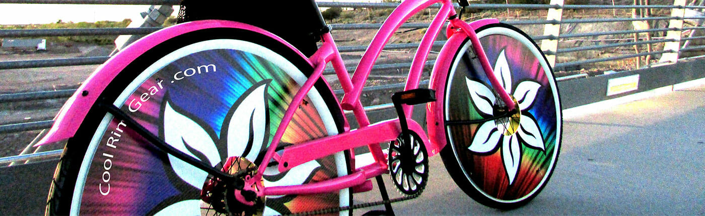 Unique printed bicycle rims from Cool Rim Gear.