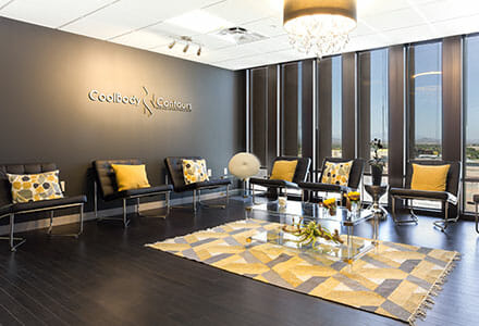 PRI-Signage-Page-Interior Dimensional letters installed on the lobby wall for Coolbody Contours.