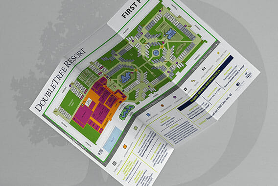 DoubleTree Resort printed map trifold.
