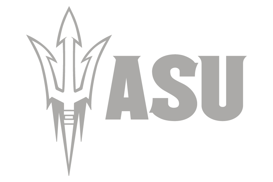 Gey ASU university logo