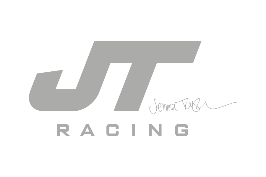 Grey JT Racing logo.
