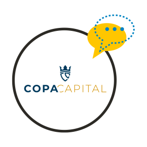 COPA CAPITAL Logo in a White Circle